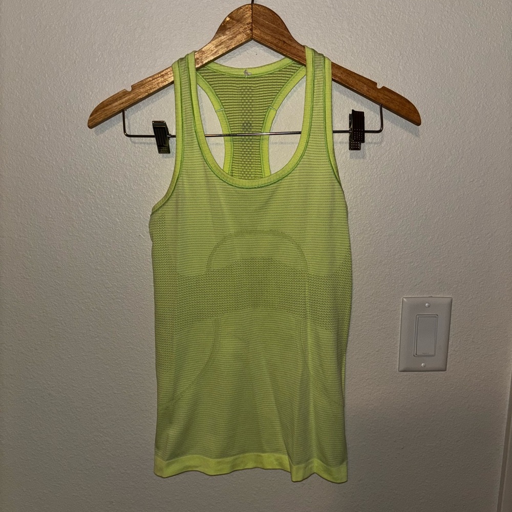Lululemon Neon Green Tank Top